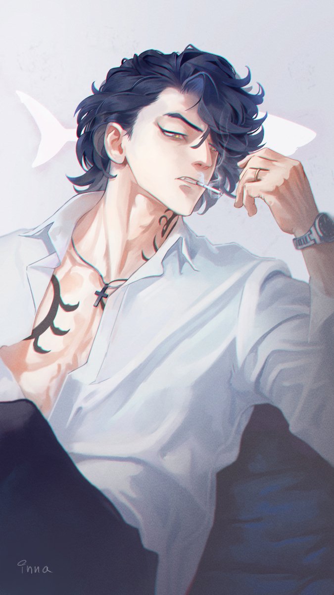 I think this is where I left off with the backlog (from January) #東京卍リベンジャーズ #柴大寿 #TokyoRevengers #shibataiju