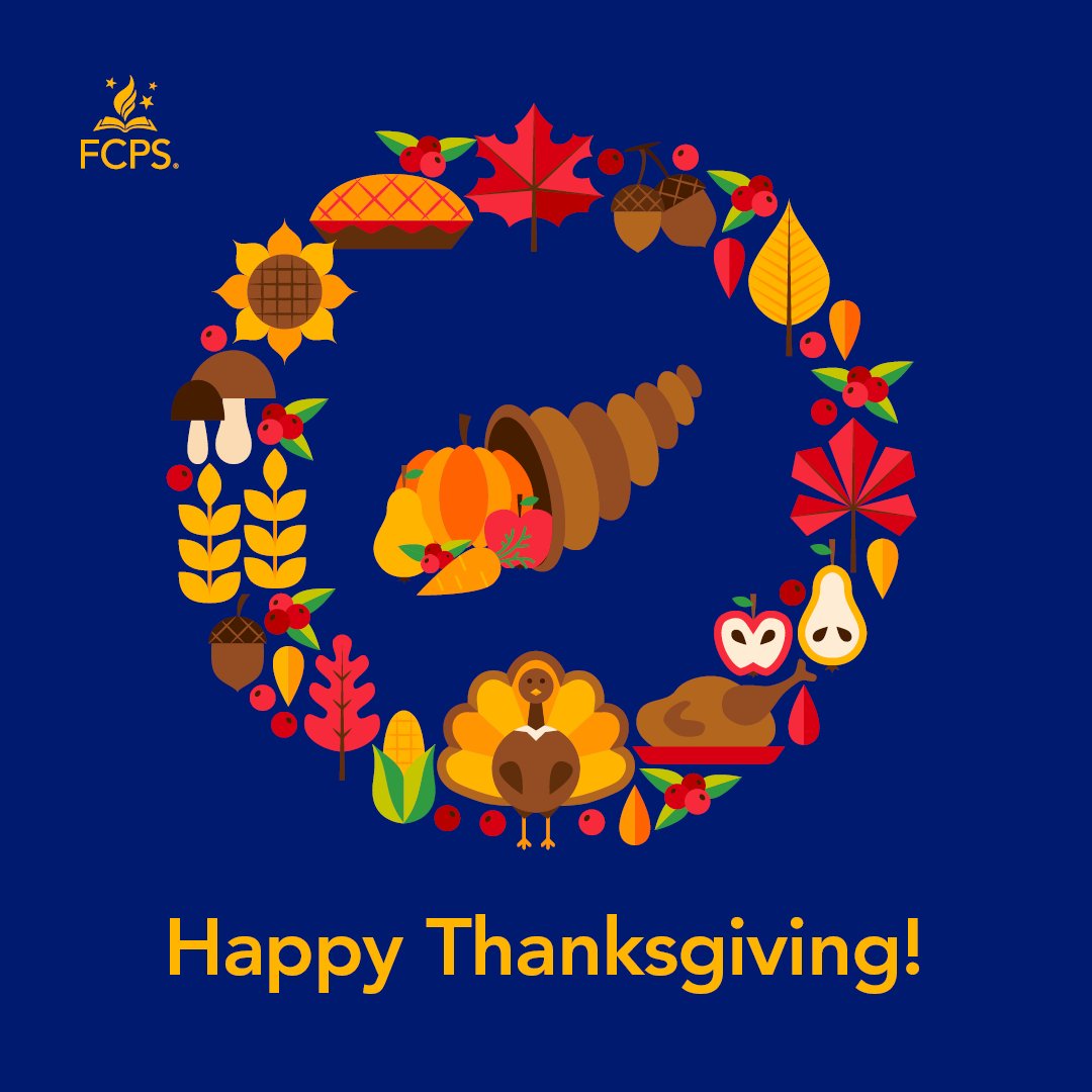 From our #FCPSFam to yours, have a safe and happy Thanksgiving!
