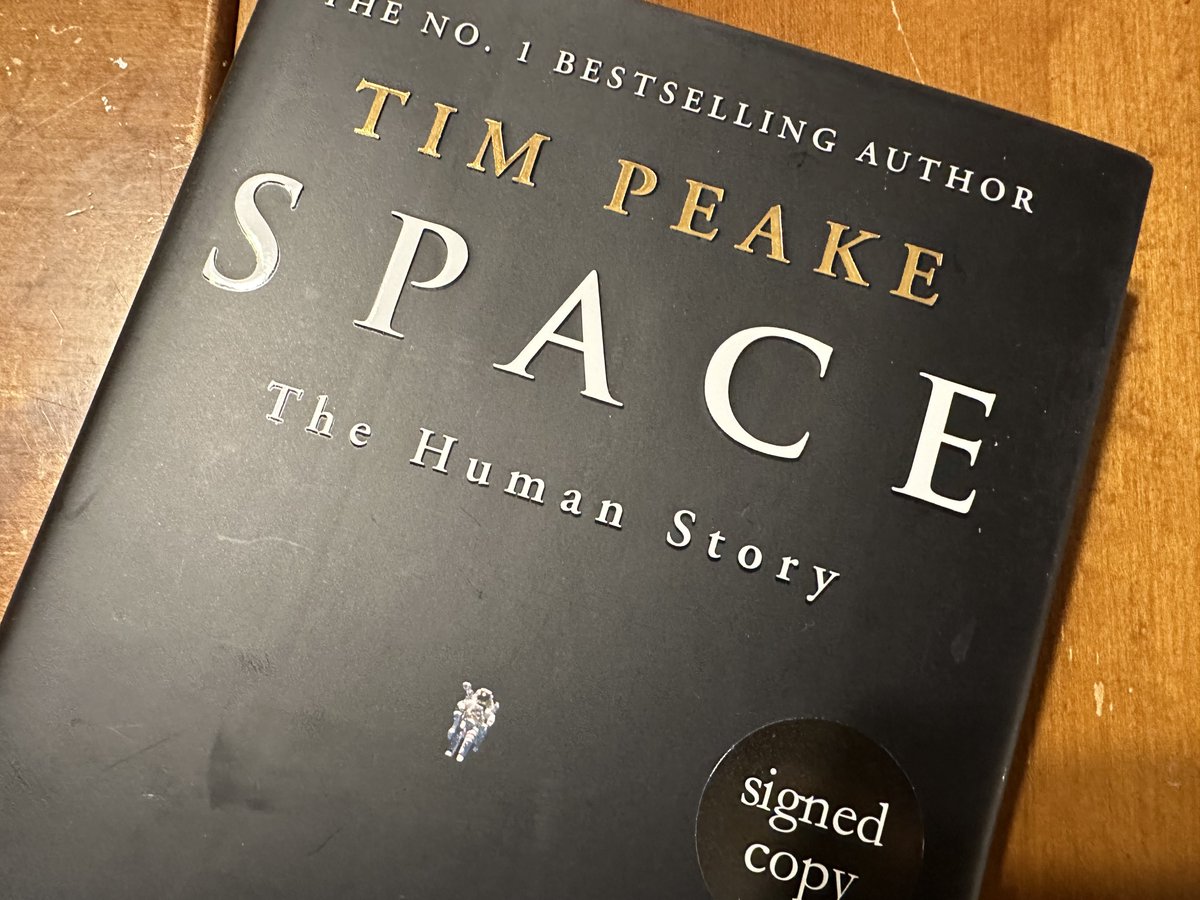 davidhitt's tweet photo. I'm honored that Tim Peake "strongly recommends" "Homesteading Space" in his new book "Space: The Human Story." I can only assume it's from that time he and I hung out at the @rispace2023 conference in London. https://t.co/HTXFmzJfc2