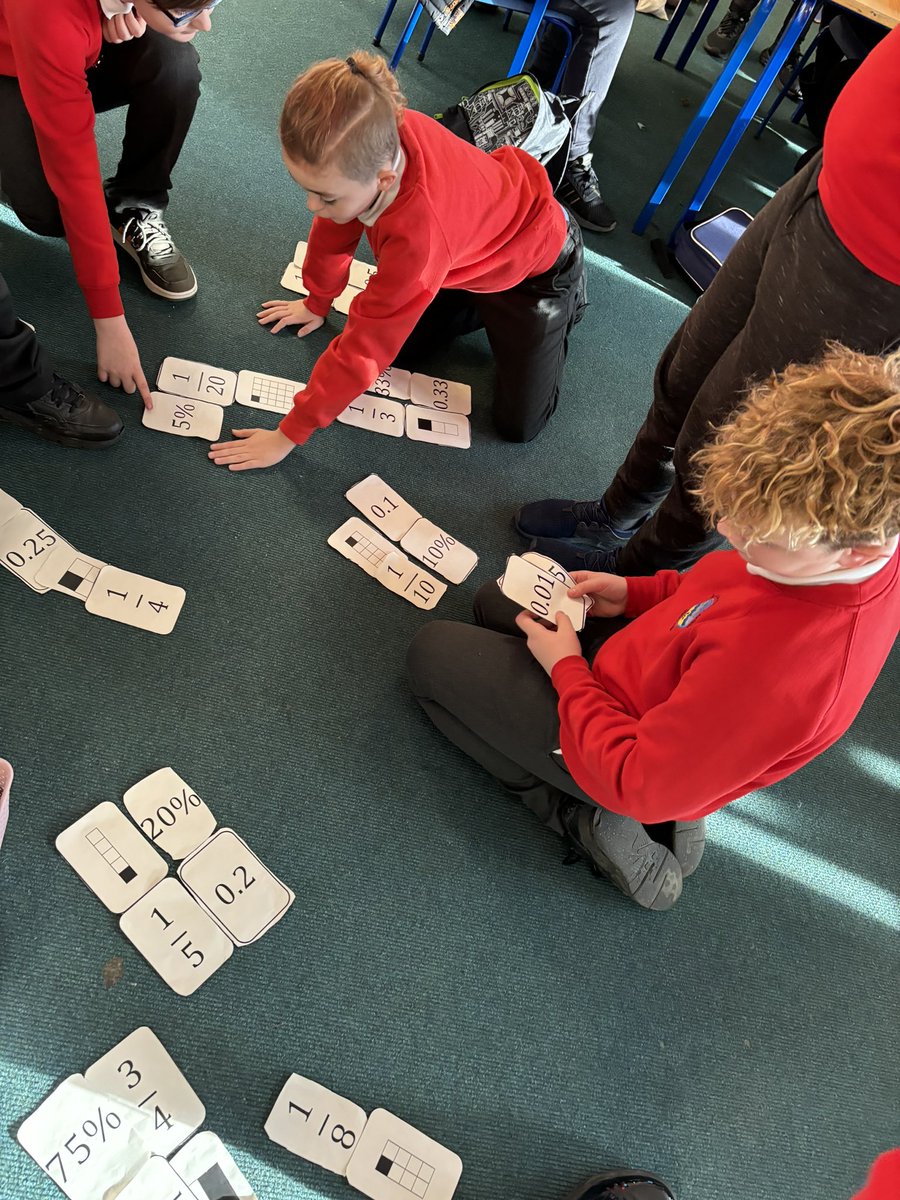 BowhouseP5_4F's tweet photo. A practical starter for our Fractions work this morning #BowMaths https://t.co/oVW2UaaYEZ