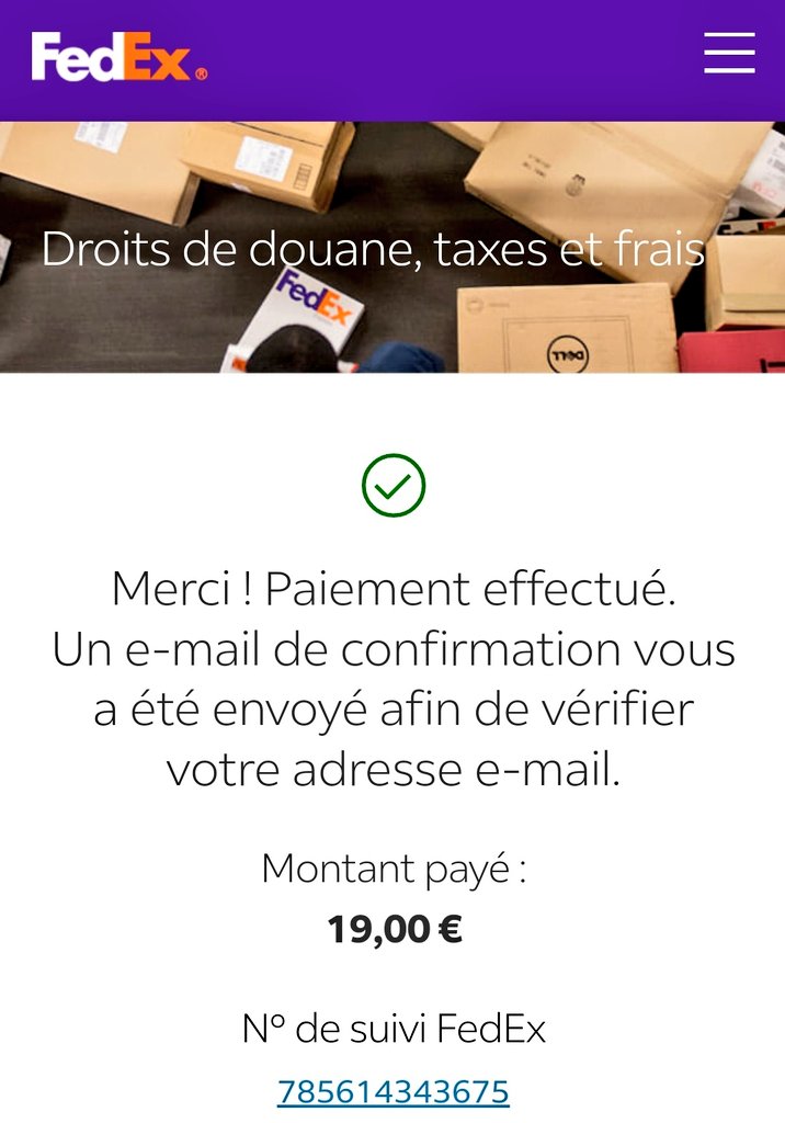 mrtetard's tweet photo. @FedExHelp @FedEx @cfecgc_fedexfr 

Svp arrêtez de me harceler (aujourd'hui par lettre) à me demander de payer une facture de droits de douane que j'ai payée il y a des semaines..

J'ai répondu plusieurs fois en français et anglais, preuves à l'appui.

Service client consternant https://t.co/DmVZo2vfgA