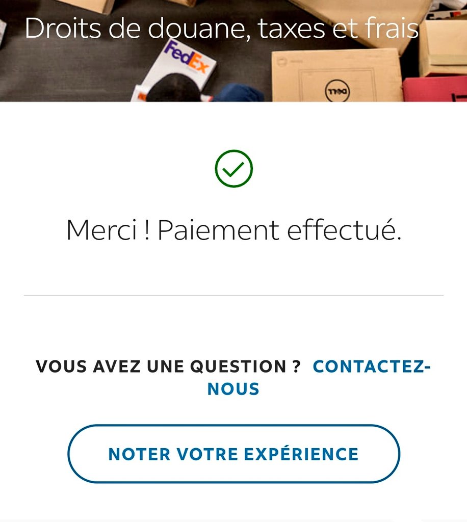 mrtetard's tweet photo. @FedExHelp @FedEx @cfecgc_fedexfr 

Svp arrêtez de me harceler (aujourd'hui par lettre) à me demander de payer une facture de droits de douane que j'ai payée il y a des semaines..

J'ai répondu plusieurs fois en français et anglais, preuves à l'appui.

Service client consternant https://t.co/DmVZo2vfgA