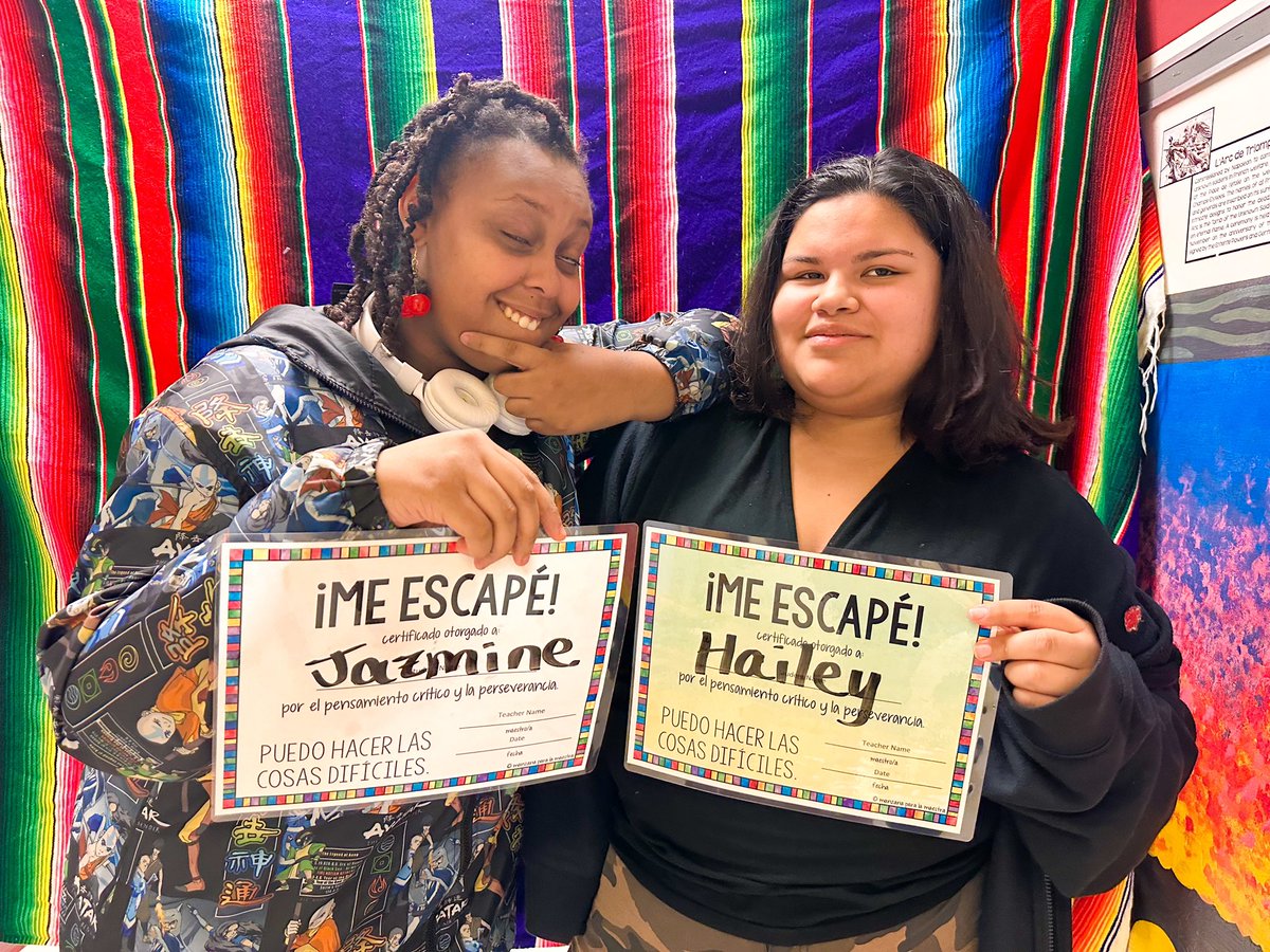 srastafford's tweet photo. Spanish 3 completed their first Escape Room by solving 6 tasks and successfully completed their boarding passes to Spain! 🇪🇸 https://t.co/KQDku1YZPU