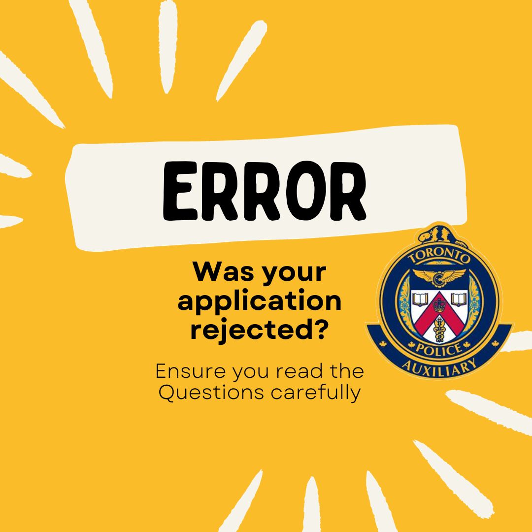 Read questions carefully. NOTE: Valid Private Investigator license holders are NOT permitted to be Auxiliary members. License expired? You can apply. Applied for one? Will be applying for one? You CANNOT apply. Visit TPS.CA/Careers & click Volunteering to learn more.