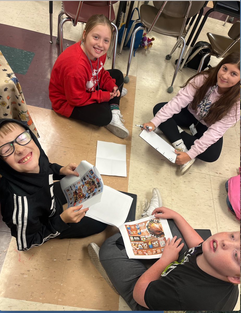 Meadowbrook111's tweet photo. Planning a Thanksgiving Menu Math Activity in Ms. Lee's math class today.
#differencemakers https://t.co/J75qHaph07