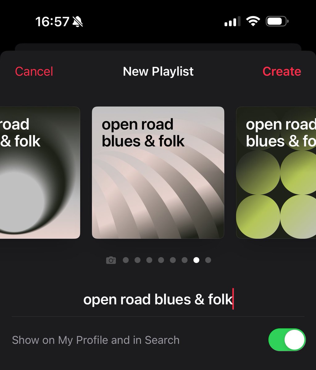 angadsri's tweet photo. whoever at @AppleMusic came up with this new playlist cover art feature - you rock!🤘

this step fits so unobtrusively into the existing UX flow, but delivers so much value (for me) — I’m excited to see how it evolves ✨ https://t.co/IYbeTB8iFM