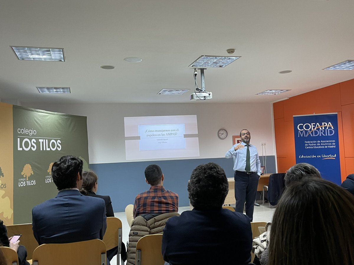 Cofapa Madrid 🧡#MasPlurales (@cofapamadrid) on Twitter photo Contamos hoy con Jorge Villarino, abogado, profesor universitario y miembro del <a href="/SaxumSenara/">APA SENARA-SAXUM </a> con una sesión sobre “Cómo afrontar el papeleo en un AMPA” Contamos hoy con Jorge Villarino, abogado, profesor universitario y miembro del <a href="/SaxumSenara/">APA SENARA-SAXUM </a> con una sesión sobre “Cómo afrontar el papeleo en un AMPA”