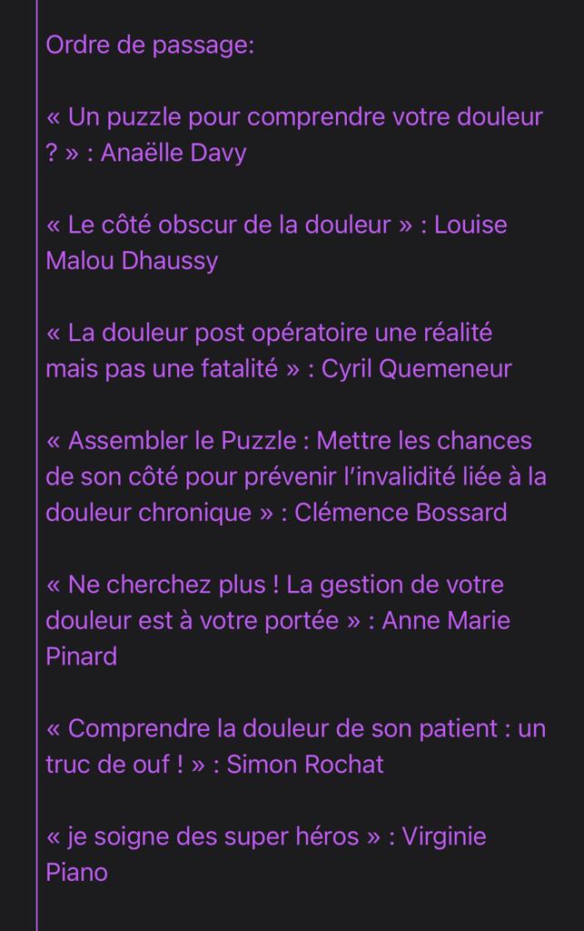 Les #Paintalks c'est ce soir

Ils se préparent tous pour l'évènement !

7 experts vous expliquent différents aspects de la douleur dans des termes accessibles à tous.

Retrouvez l'événement en direct sur le YouTube de la SFETD :
youtube.com/channel/UCC_Z-…