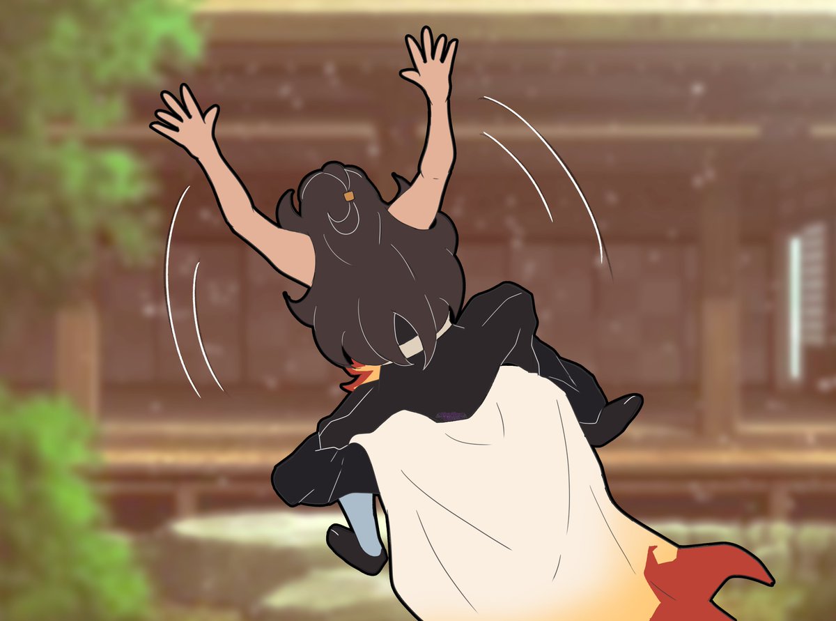 Amb_Hashira's tweet image. 🎐🌤️Oh noooo I hope I don't fall...🌤️🎐