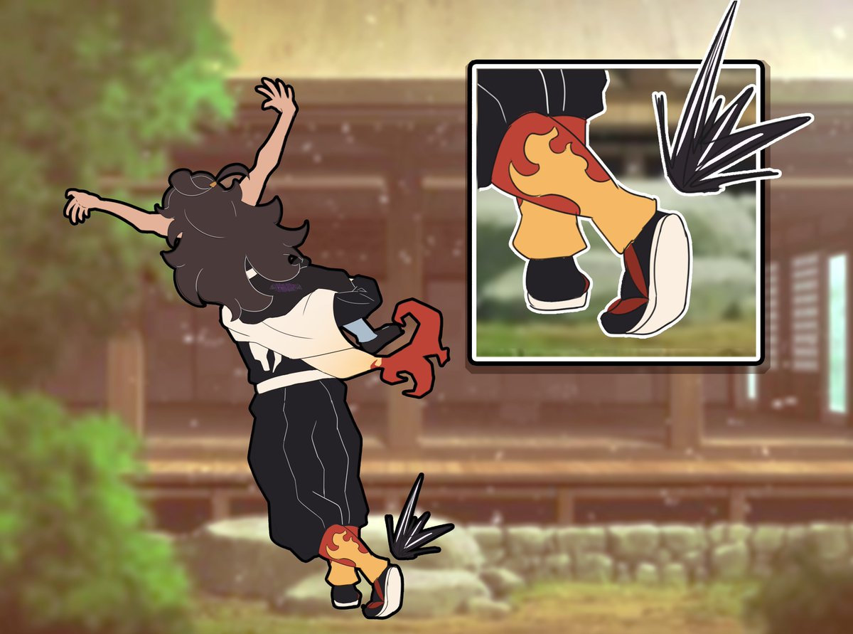 Amb_Hashira's tweet image. 🎐🌤️Oh noooo I hope I don't fall...🌤️🎐