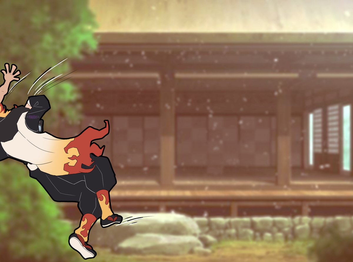 Amb_Hashira's tweet image. 🎐🌤️Oh noooo I hope I don't fall...🌤️🎐