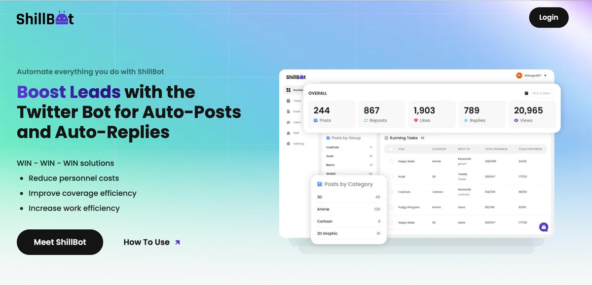 Felix__Jean's tweet photo. @Crypto_sarah11 Hi @Crypto_sarah11, 
Did you know ShillBot can help you skyrocket your Twitter marketing? 🚀 It automates auto-replying, auto-mentioning, and reaching specific users with ease. Click the link to get started 🔗 https://t.co/xXK18HiLXN 🤩 https://t.co/dcFb0xkeFL