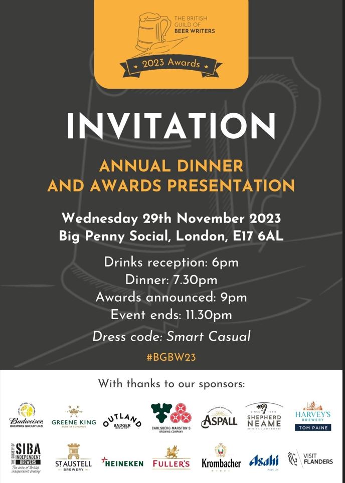 Well it would be rude not to accept - I will be taking down beers from <a href="/moongazerale/">Moon Gazer Ale</a> <a href="/grainbrewery/">Grain Brewery</a> <a href="/tindallbrewery/">Tindall Brewery</a> to showcase our @visitflanders collab for @CityOfAle earlier this year. Now what shall I wear....?