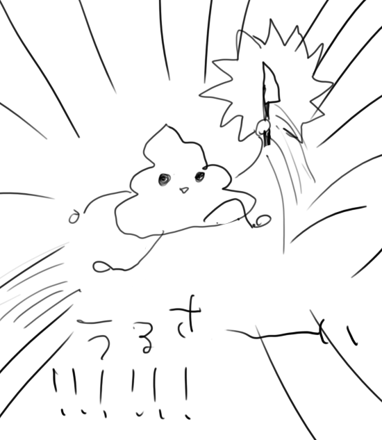 絵は心情がこもるっていいますけども 最近放っておくとすぐキャンバスがこんなことになりますわ～～～～～!!!