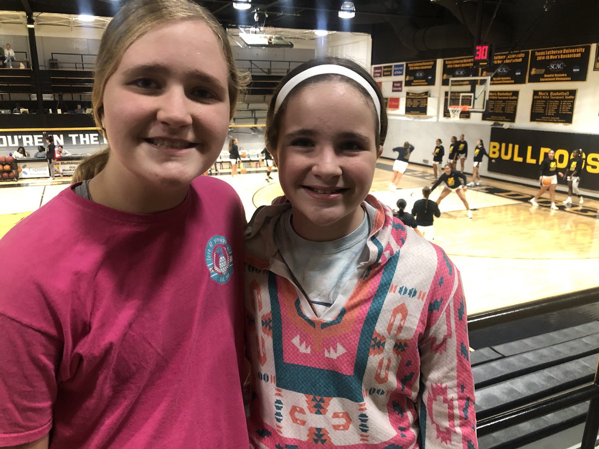 Team Hill taking in some TLU Womens Basketball today !