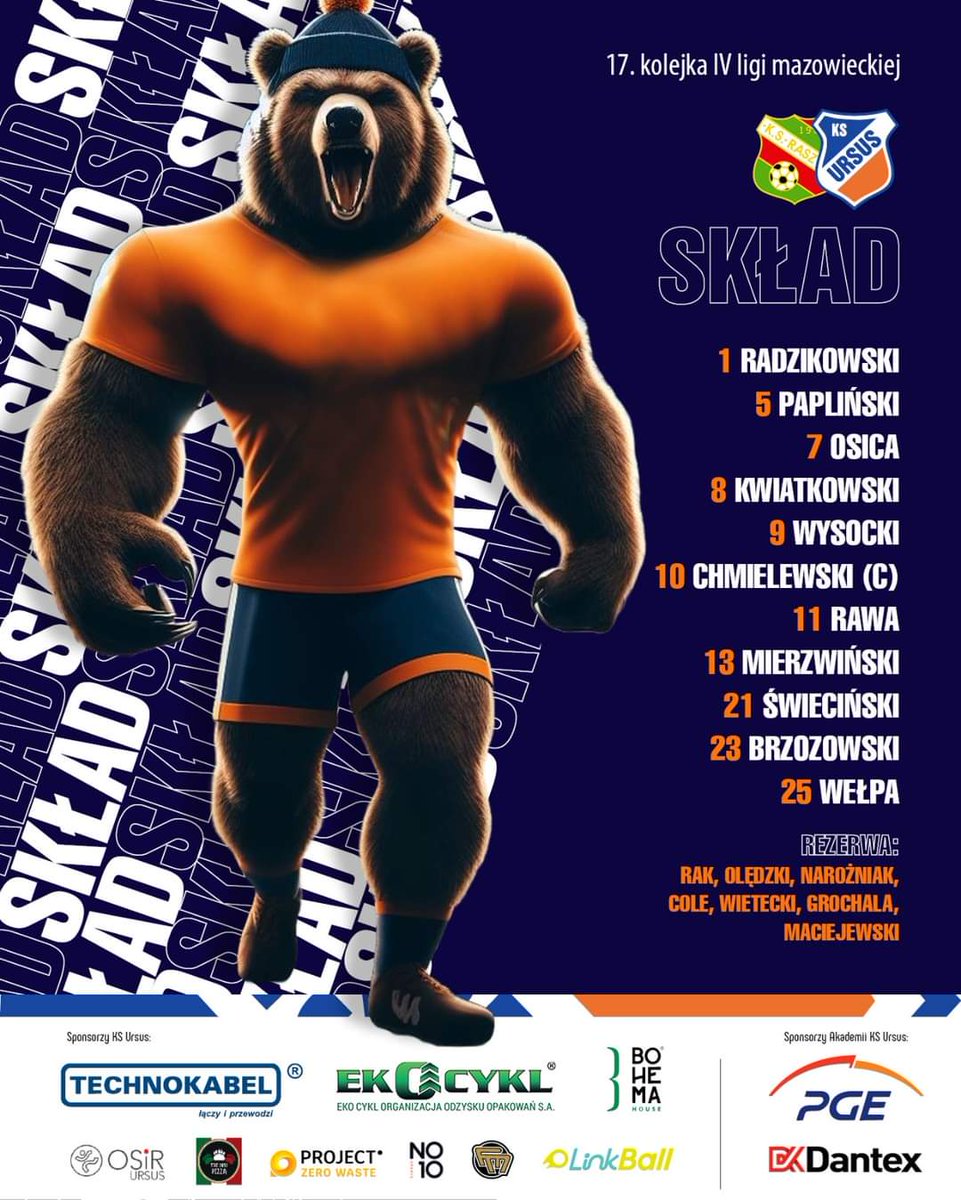 rks_ursus's tweet image. 🔵⚪️🟠 
Kolejka #K17 – START 💪🚜
IV Liga mazowiecka
KS Raszyn 🆚 KS Ursus 
🕛 godz. 20.00 
📌 S3 Warszawa | Kibicuj Traktorkom!!!
🔸🔸🔸🔸🔸🔸🔸
#KSRURS
#MocnoUrsus #KSUrsusSilniRazem 
💪🚜