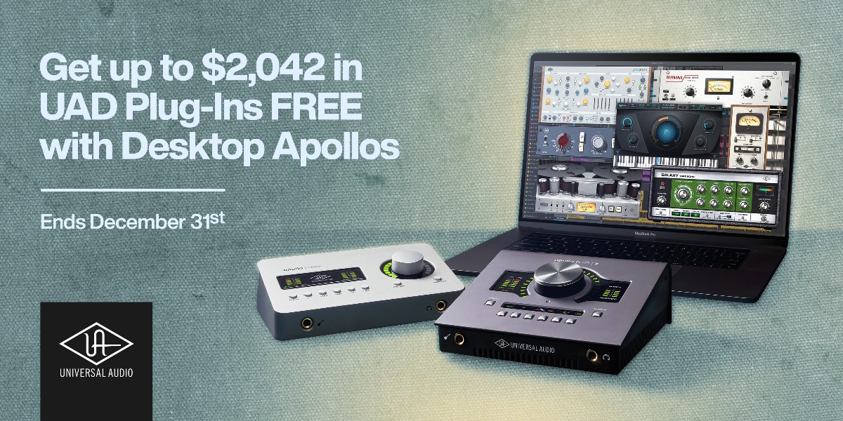 AmericanMusical's tweet image. Buy a @UAudio Apollo interface and get up to $2,042 in plugins for FREE! But you better hurry. This deal only lasts until December so shop now at AmericanMusical.com!

#UniversalAudio #ApolloInterface #producer #HomeStudio