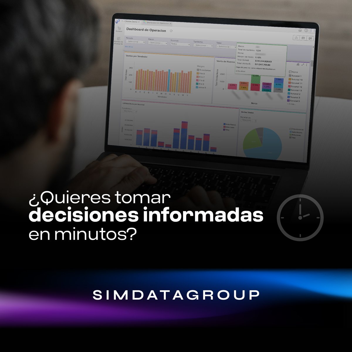 simdatagroup's tweet photo. Con #SimAnalytics, obtendrás información actualizada de todos tus concesionarios diariamente.

Contáctanos hoy para descubrir cómo nuestras soluciones pueden impulsar tu toma de decisiones: https://t.co/Pd2QeDL5LW

#BusinessIntelligence #Data #Simdatagroup #Software https://t.co/NwX6a2qwU8