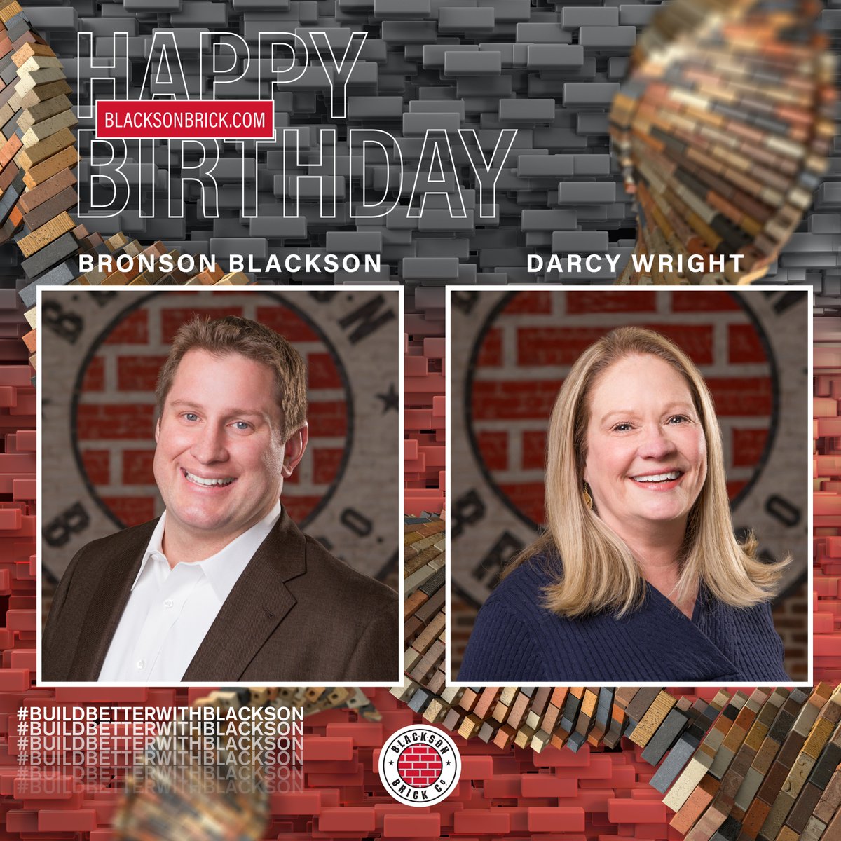 BlacksonBrick's tweet photo. Blow the candles, make a wish and cheers to Bronson and Darcy on their November birthdays 🎊🎁
#teamcelebration #workbirthdayparty #novemberbabies #blacksonbrick https://t.co/krQZGEzPk5