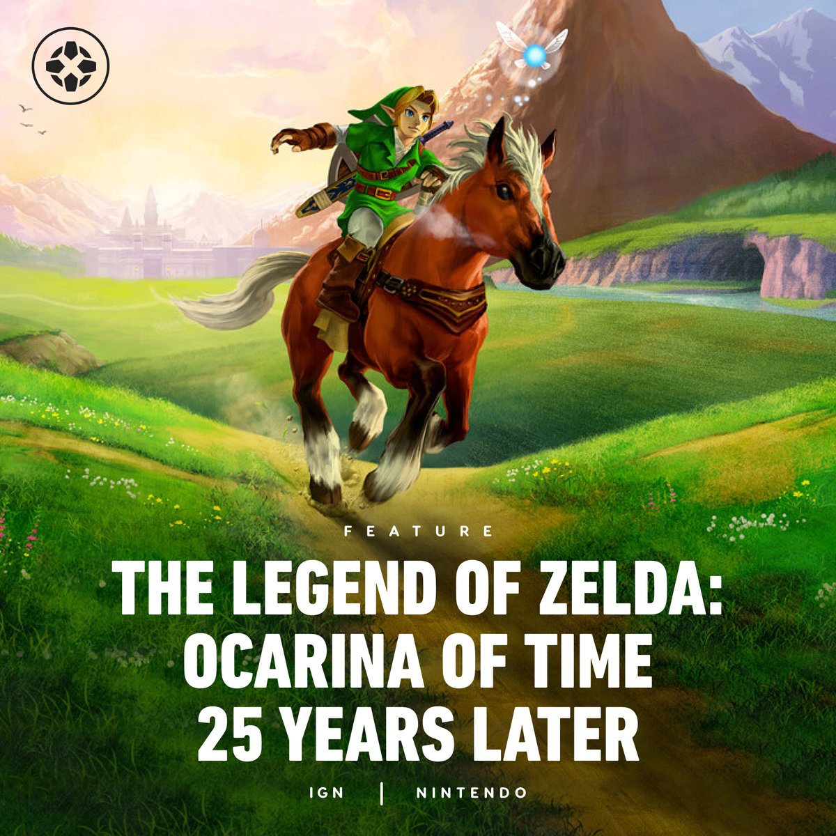 IGN's tweet photo. It's been 25 years since The Legend of Zelda: Ocarina of Time first launched for Nintendo 64 so to celebrate, Peer Schneider took a trip down IGN64 memory lane. https://t.co/XYlx7rrirk https://t.co/7verHn7BdQ