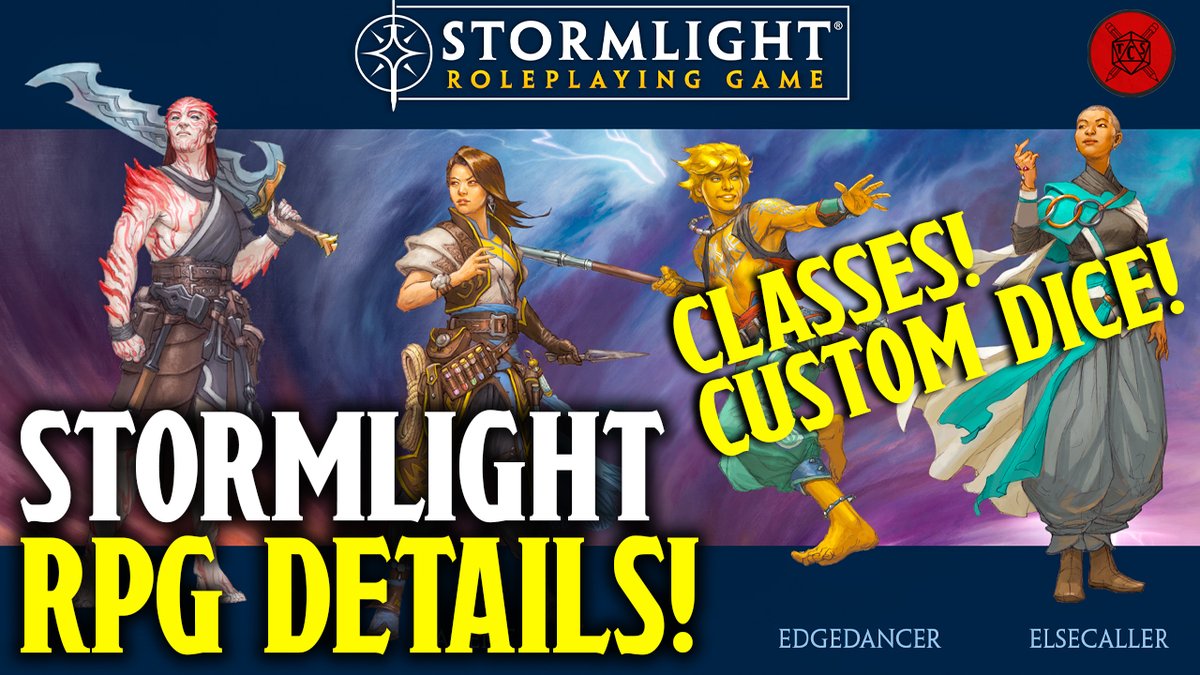 We've got NEW DETAILS about the highly anticipated Stormlight RPG fresh from #dragonsteel con! Classes! Custom Dice, and More! Plus, Lorcana's BRUTAL Week and MORE Game Of Thrones Delays?

It's all on Tabletop New Tuesday! 
youtu.be/iX5DL3slU4U

#StormlightRPG #dnd
