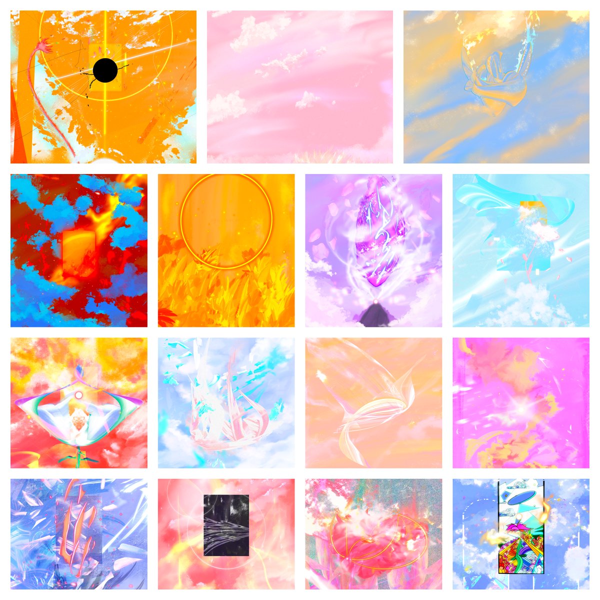 last August I created a collection of 15 1/1s called 
A W A K E N I N G / /. it was meant to explore everything I’ve learned over the last few years of making art. Some of the pieces were sold, some were given to friends as tokens of friendship. 

Today all 15 pieces found homes!