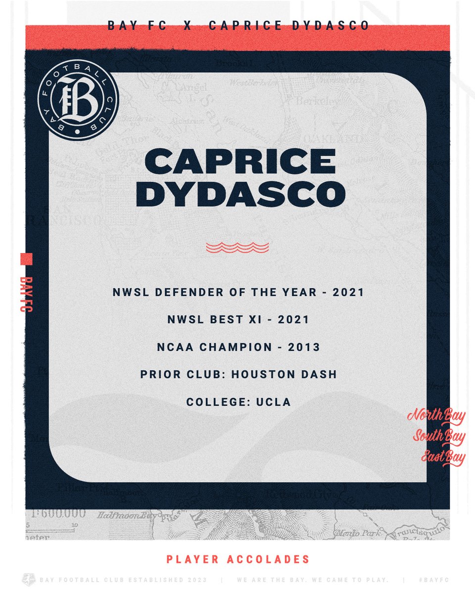 Anchoring our defensive line with @CapriceDydasco! 😁 NEWS: bayfc.com/press-releases… #BayFC #WeCameToPlay
