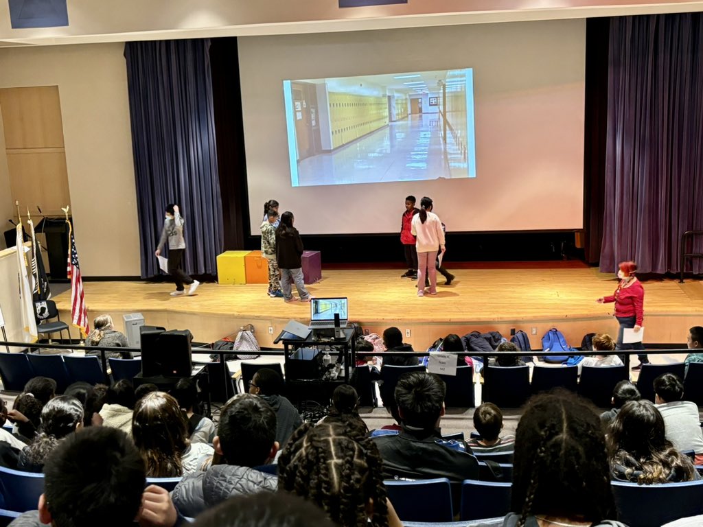 GerardsHistory's tweet photo. Grade 6 students @BeebeMalden performed empathy shorts they created for each other today. @Malden_Schools https://t.co/oDUUYYHaqS