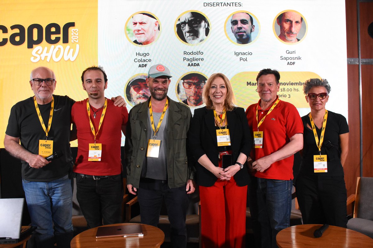 ¡@adfcine a sala llena en #Capershow2023!

En la primera jornada de #Capershow, @HColace, @Pagliere_rodo, Ignacio Pol, @Guri_dop, Mariano Suárez y Nicolás Trovato hablaron sobre La Dirección de Fotografía en escenarios virtuales.

¡Nos reencontramos en #Capershow2024!