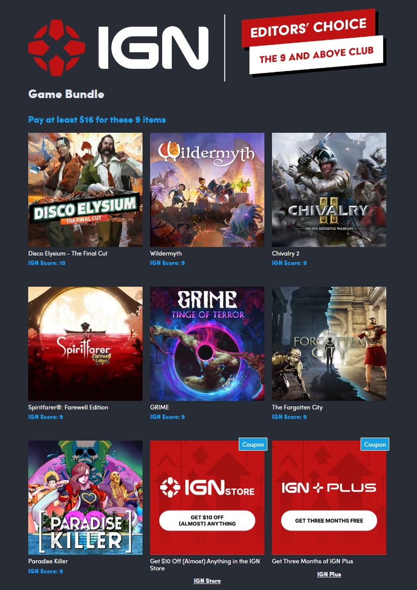 Score 7 Amazing Games with the IGN Editors' Choice Bundle from Humble Bundle  - IGN