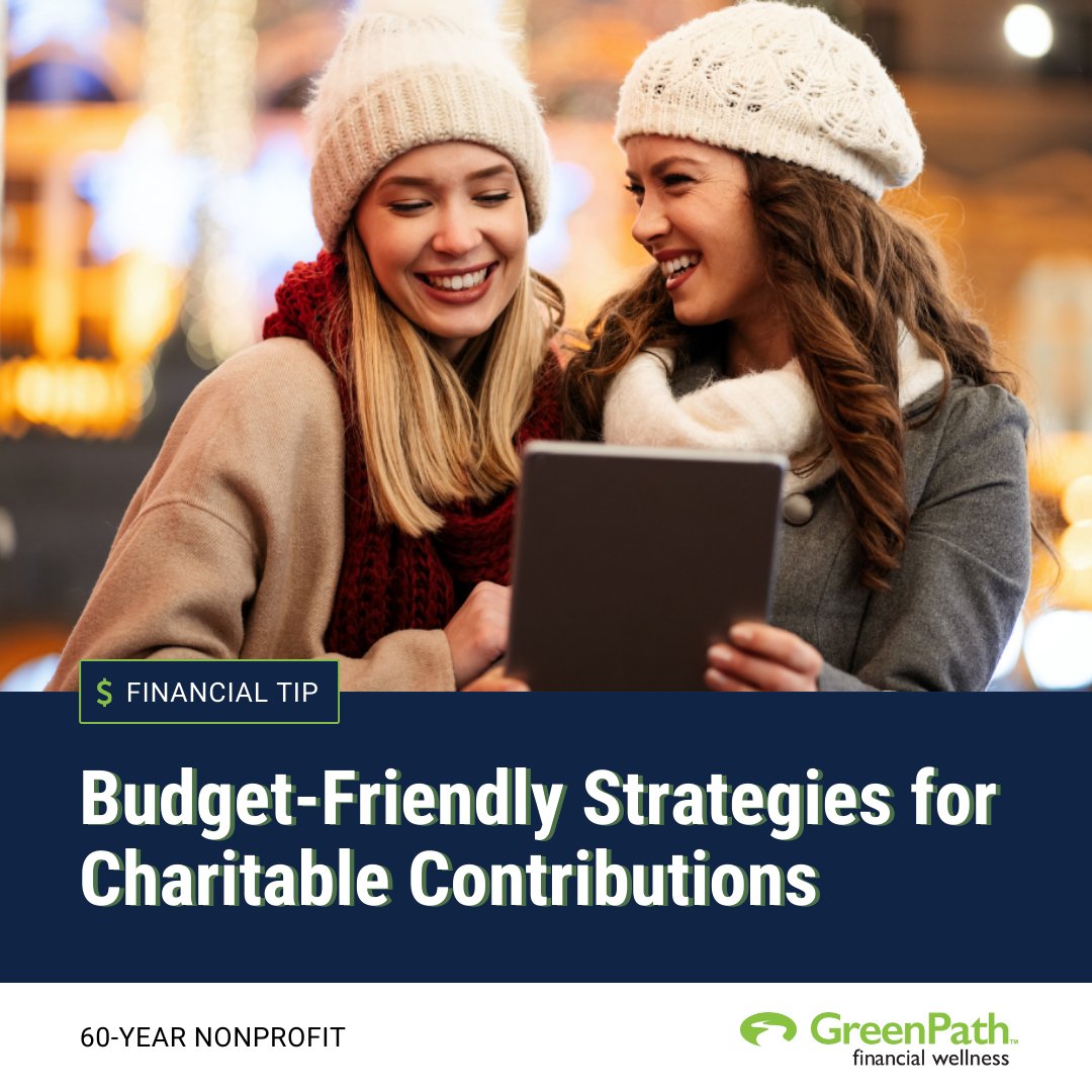 GreenPath's tweet photo. If you need to keep track of charitable donations among other expenses, check out our Holiday Budget calculator! 

Create a holiday budget including your gifts 🎁, travel costs ✈️and charitable donations 💝 here: https://t.co/YVwMEeqZSE

#HolidayBudget #GreenPathFinancial https://t.co/uzkDyRTR3i