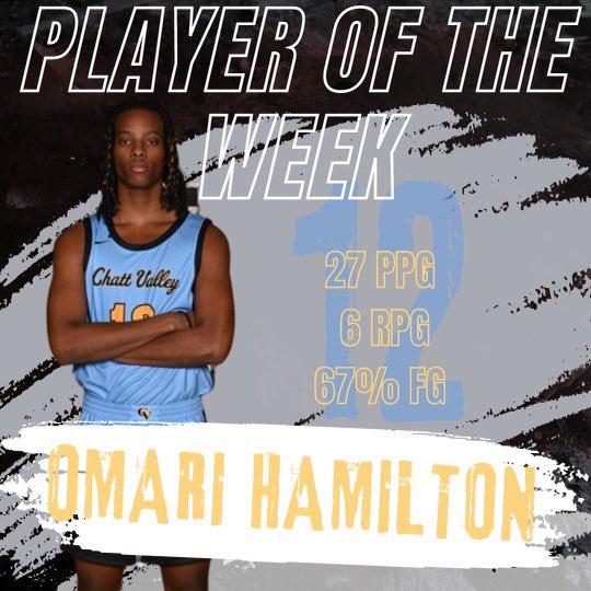 Congrats to Omar Hamilton on being named ACCC Player of the Week!

#OneShip