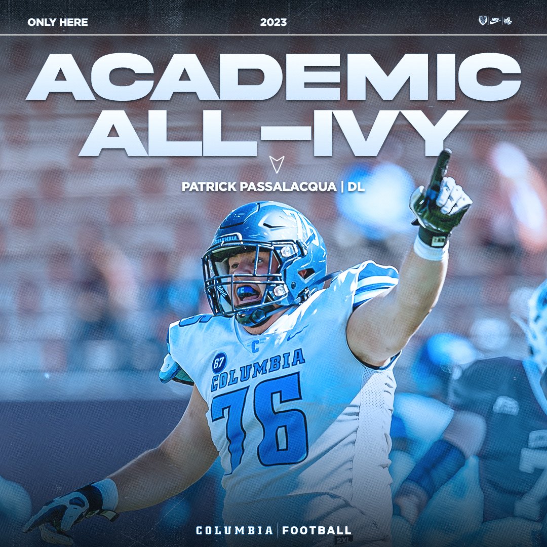 Congratulations to @passalacqua_pat on being named Academic All-Ivy! #OnlyHere | #RoarLionRoar