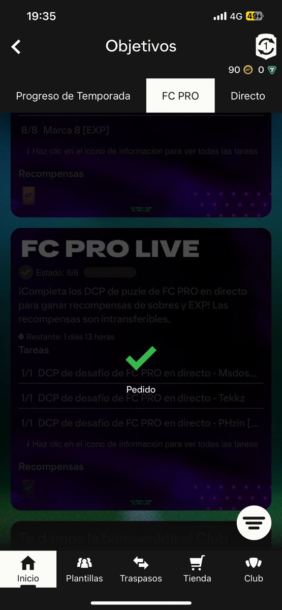 Menthezz's tweet photo. @EASPORTSFC @EASPORTSFC @EASPORTSFCPro  gracias ea, haces todos los sbcs pero siempre hay un bug que fastidia a quienes no metemos dinero en el juego. Y si me vais a decir que contacte con soporte… todos sabemos que de poco vale https://t.co/heGmGmsLJv