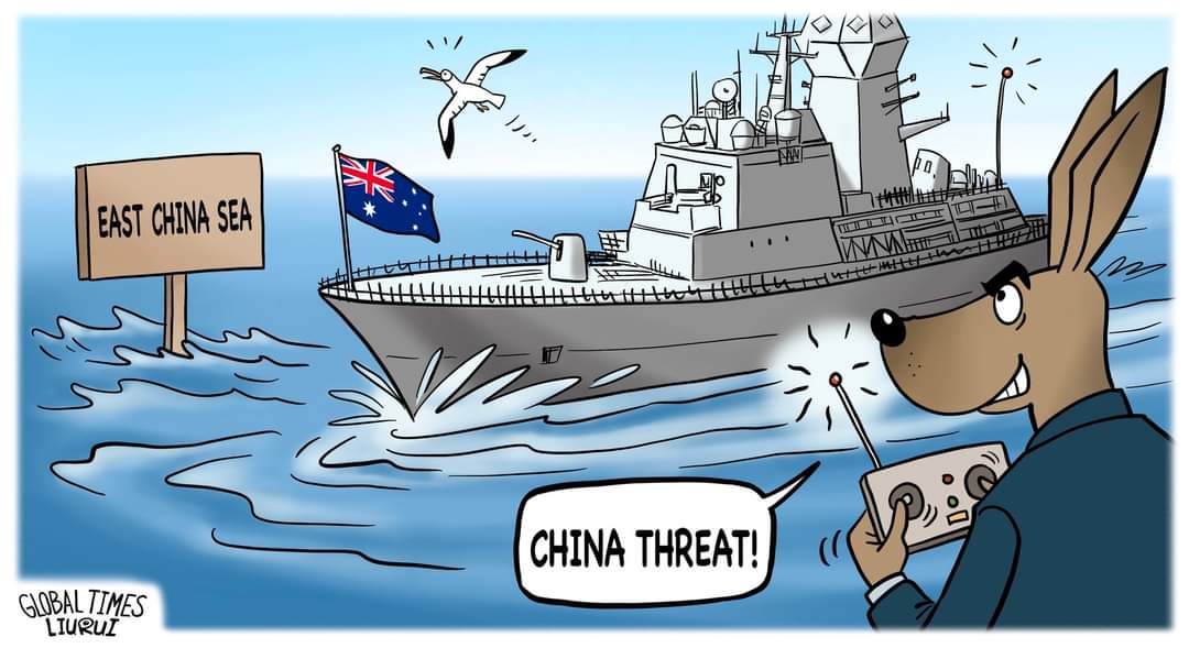 The troublemaker plays the victim card. #Australia #EastChinaSea