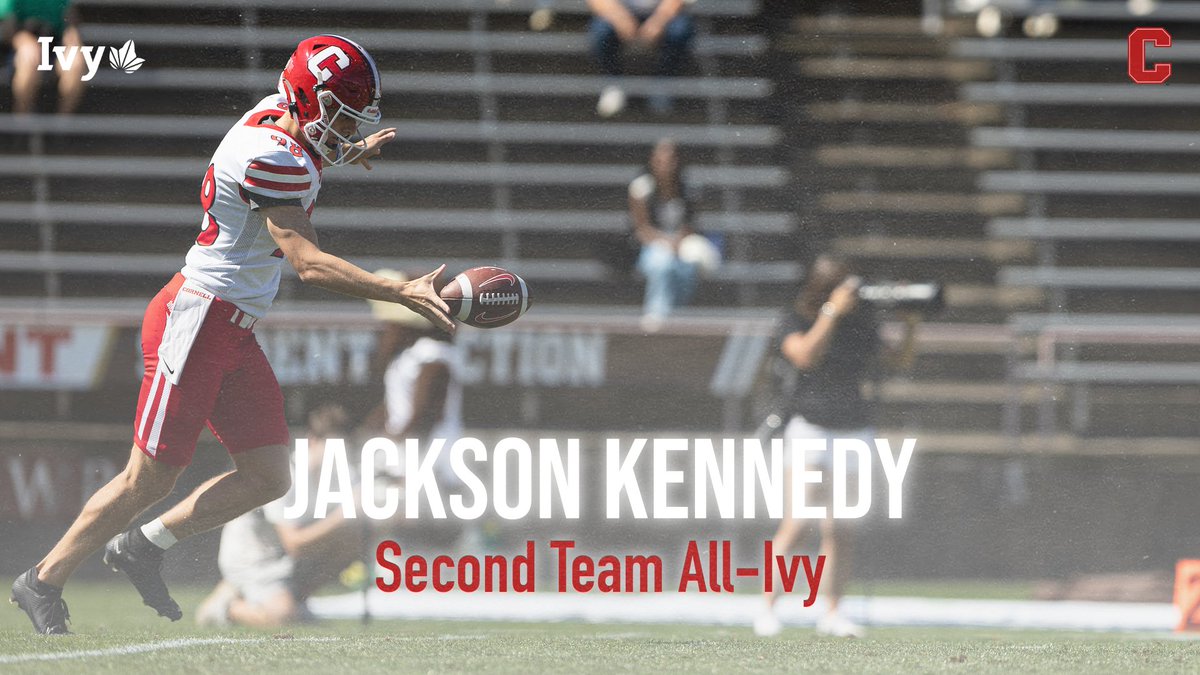 CornellSports's tweet photo. @BigRed_Football AND the first @BigRed_Football player to account for two spots on the All-Ivy teams in the same season since 2019, and only the second Cornellian to ever do it, Jackson Kennedy!

He was named the second-team punter and kicker.

#YellCornell https://t.co/MU9Jc4d32G