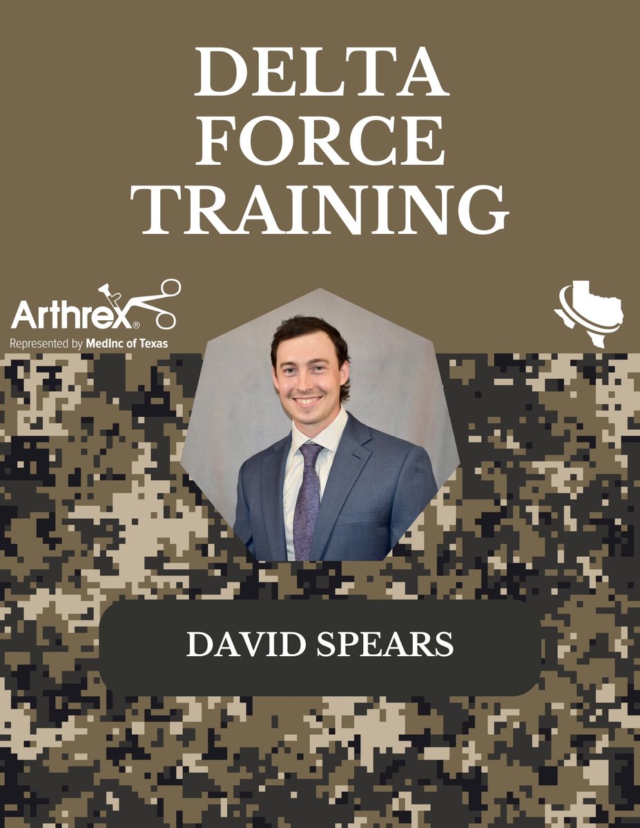 MedincT's tweet photo. We would like to congratulate our two newest E&amp;T Technology Specialists! They completed their week long intensive training and testing at Arthrex last week, congrats on the hard work! We would also like to congratulate David Spears on returning from Delta Force Training. https://t.co/sfk3jfR5zz
