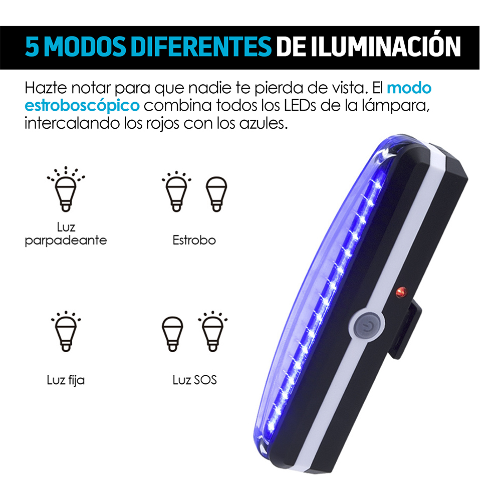 🚲 ¡VISIBILIDAD Y SEGURIDAD! 💡
ow.ly/nye850Qa1FF

LEDs de dos colores, diseño impermeable y recargable con cinco modos de luz para mejorar tu visibilidad. ¡Disfruta de tus paseos nocturnos con mayor tranquilidad!

#SeguridadBicicleta #Oferta #Promo #Descuento #Bici  🔦🚴‍♂️