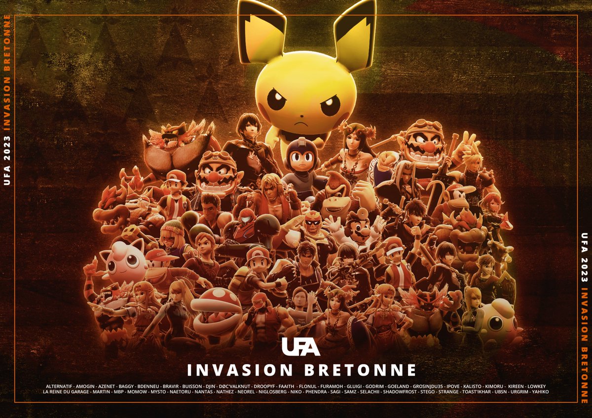 J-3 avant l'ULTIMATE FIGHTING ARENA 2023... Et 5 mois après le KOF, la Bretagne est de retour en force dans la capitale, avec 43 représentants déterminés et prêts à faire du bruit.

POUR OURSOUZBEK ET LA GALETTE-SAUCISSE 🔥🔥🔥

Un grand merci à <a href="/NeorelSsbu/">ASK • ASU | Neorel</a> pour le visuel !