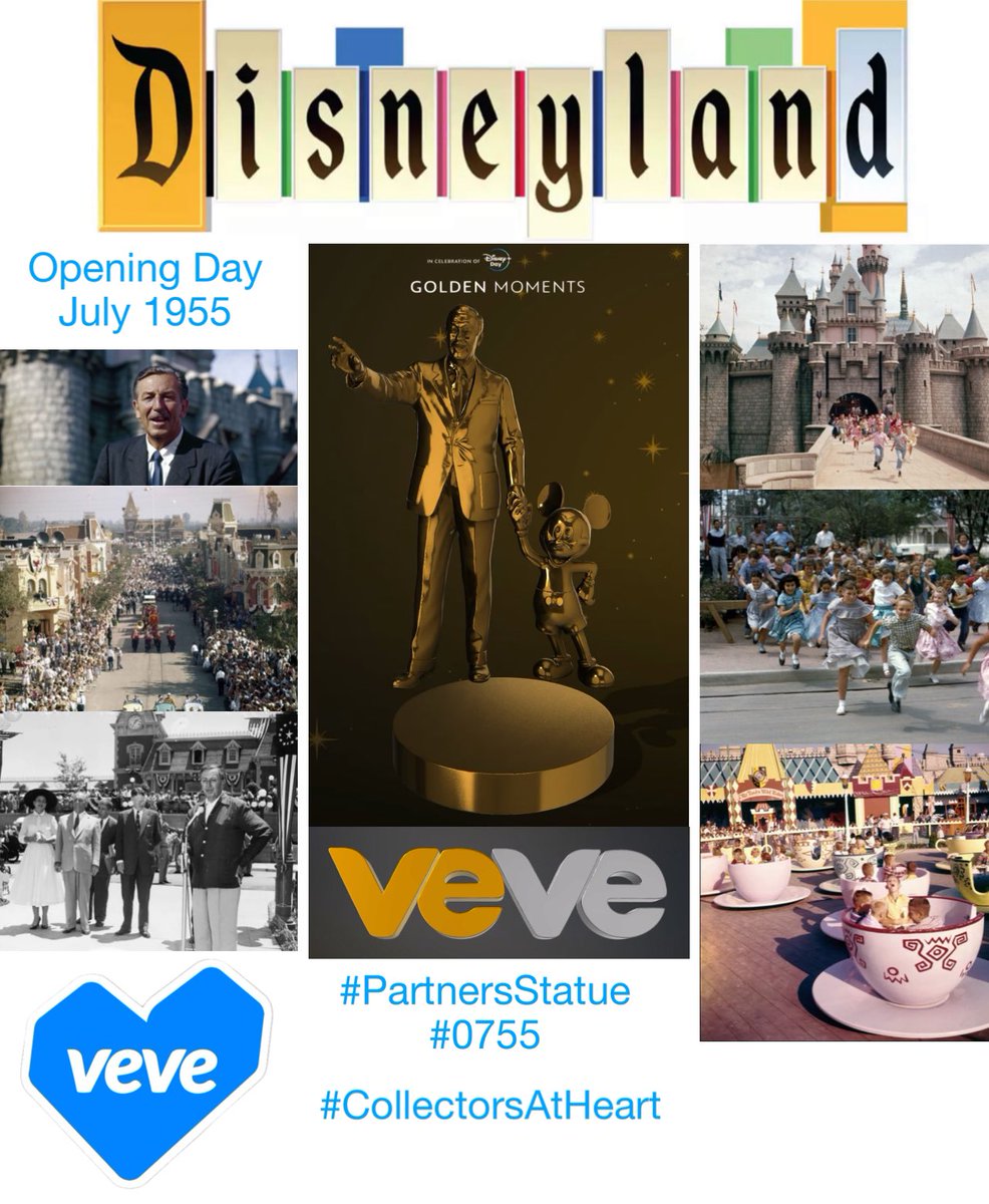 bnrealwithu's tweet photo. Disneyland 💫 Opened in July 1955 

Thankful to be Holding @Disney @veve_official #PartnersStatue #Mint0755 💙
 
A few pictures from that special place!

I 💙 the #VeVeGoldenMoments 

#CollectorsAtHeart #VeVeForever https://t.co/2sY1E09bfB