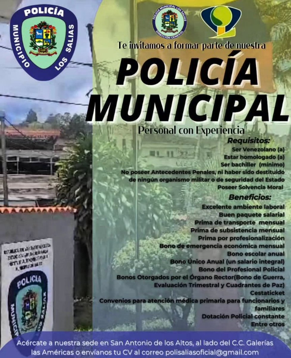 PoliciaSAA's tweet photo. Te invitamos a formar parte de nuestra Policía Municipal: https://t.co/VfS8dJUvDB