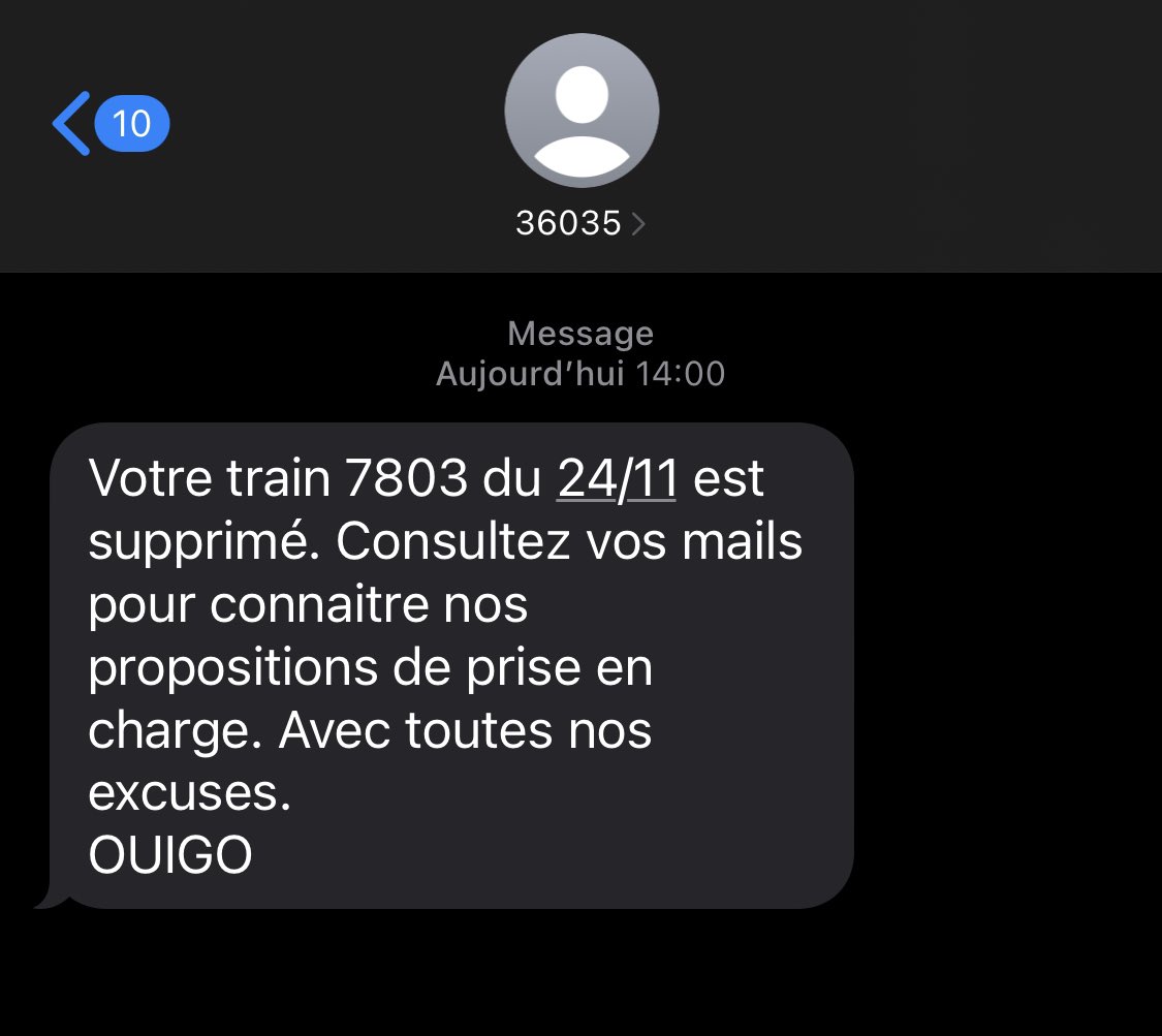 Rayane_Free's tweet photo. @OUIGO @SNCFVoyageurs @SNCFConnect Vous avez annulé mon train, vous proposez un échange mais sur le site comme sur l’appli rien ne fonctionne. Je suis censé procéder comment ?! https://t.co/dKhkH3chs6