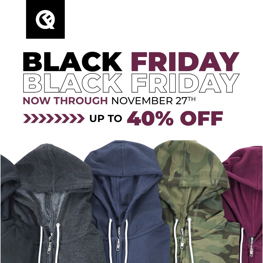 Our Black Friday Sale is Live! Save up to 40% on your favorite outerwear.

Don't wait too long though, the sale ends on November 27!

#bfcm #blackfriday #herohoodie