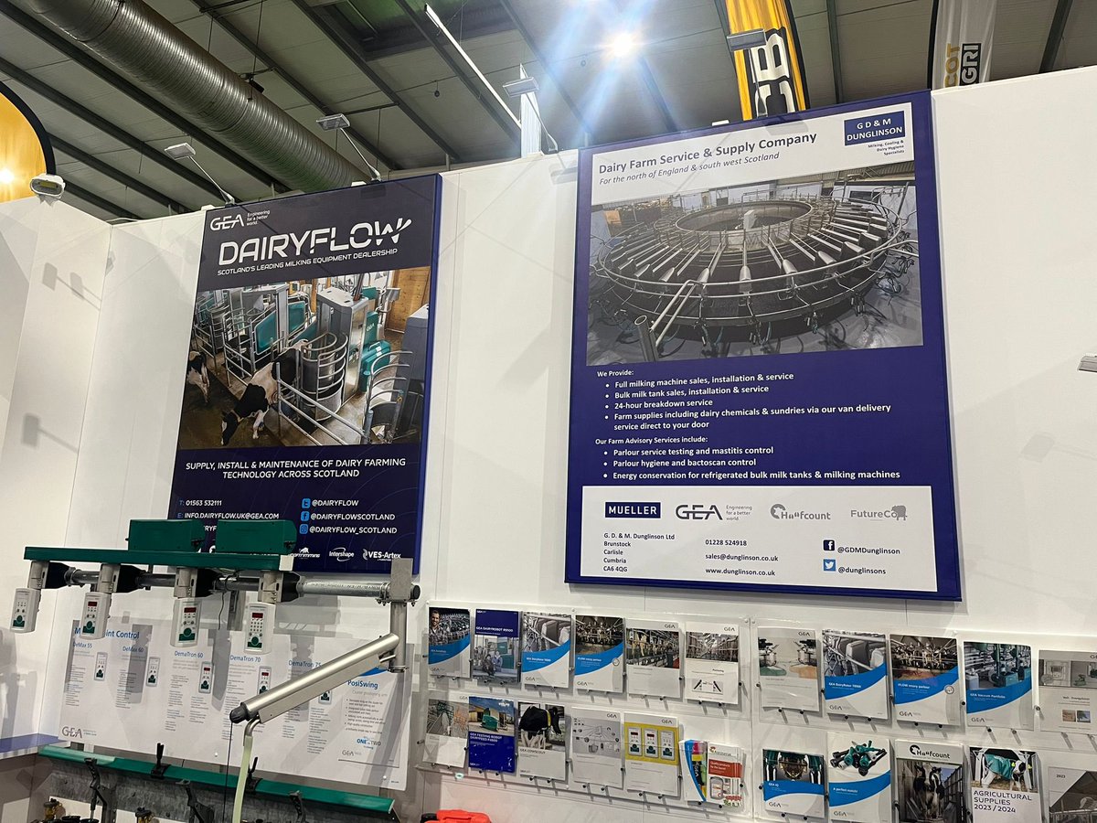 We can’t wait to see everyone at AgriScot tomorrow 🙌 
From conventional to robotic we do it all 
We are in our usual spot next to the main ring….you won’t miss us! 💙😍
<a href="/GEA_farming/">GEA Farming</a> <a href="/dunglinsons/">Dunglinsons</a> <a href="/VES_Artex/">VES-Artex</a> <a href="/PaulMuellerCo/">Paul Mueller Company</a>