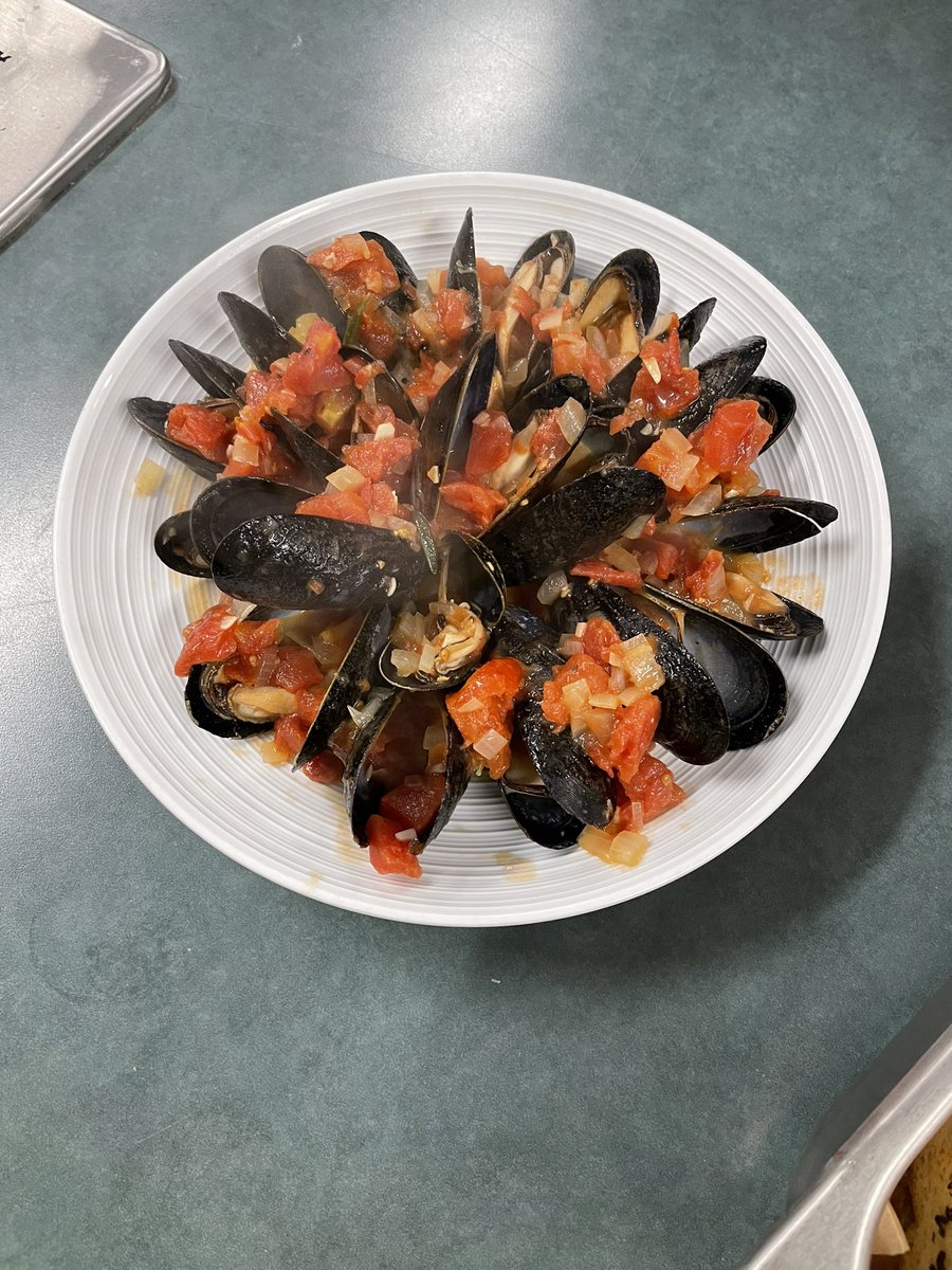 We watched a second demonstration from our partners at Friendship Village! Today’s focus was southern Italy, we enjoyed muscles! <a href="/District214/">District 214</a> <a href="/KyleBurritt/">Kyle Burritt, Ed.D.</a>