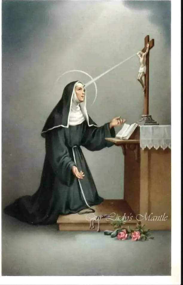 NOVENA KWA MTAKATIFU RITA WA KASHIA

SIKU YA 08

✝Kwa jina la Baba, na la Mwana, na la Roho Mt. Amina

Ewe kielelezo kitakatifu cha Msalaba Mtukufu, ninapokuona ukiwa umesujudu mbele ya miguu mitakatifu ya Bwana, ninapotafakari paji la uso wako lililojeruhiwa kwa mwiba uliotoka