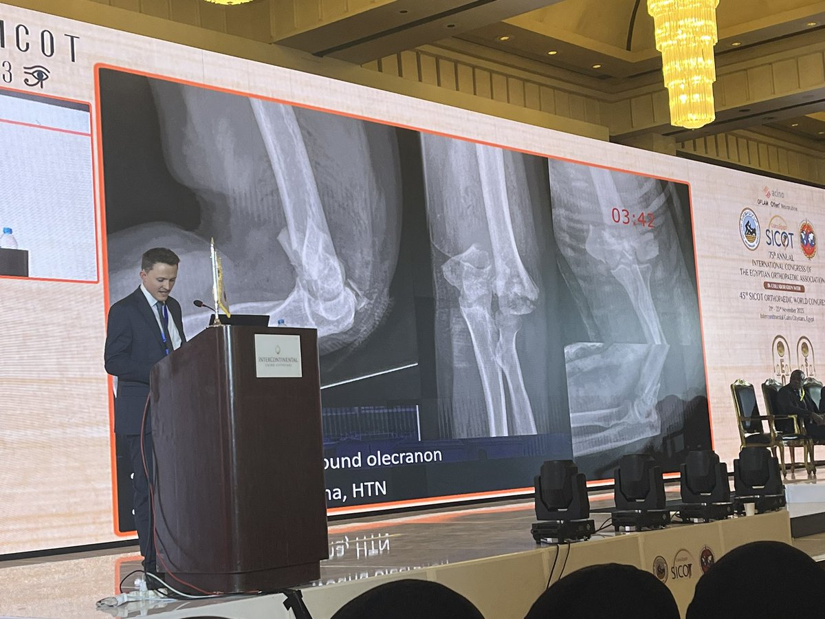 Great to see our registrar James Allen expertly present two of our papers at this year’s <a href="/SICOTortho/">SICOT</a>   #sicot