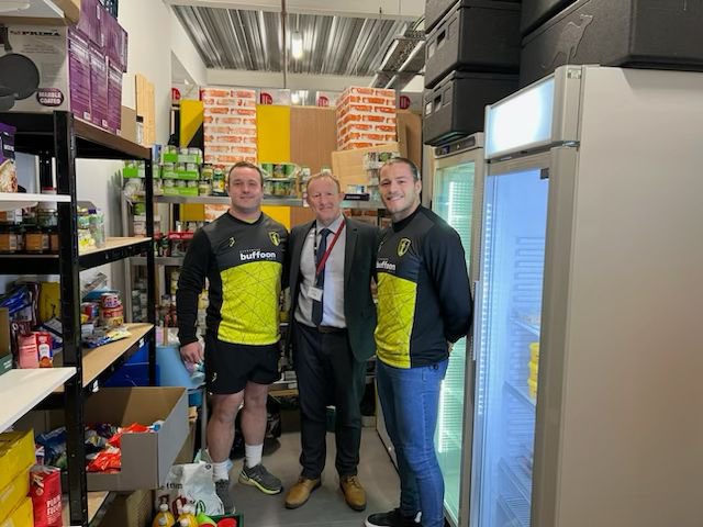 YsgolCwmBrombil's tweet photo. Many thanks to @AberavonRFC for organising a food collection and donating the proceeds to our @YCB_Community food bank. Your support is very much appreciated! https://t.co/c04HjYaAER