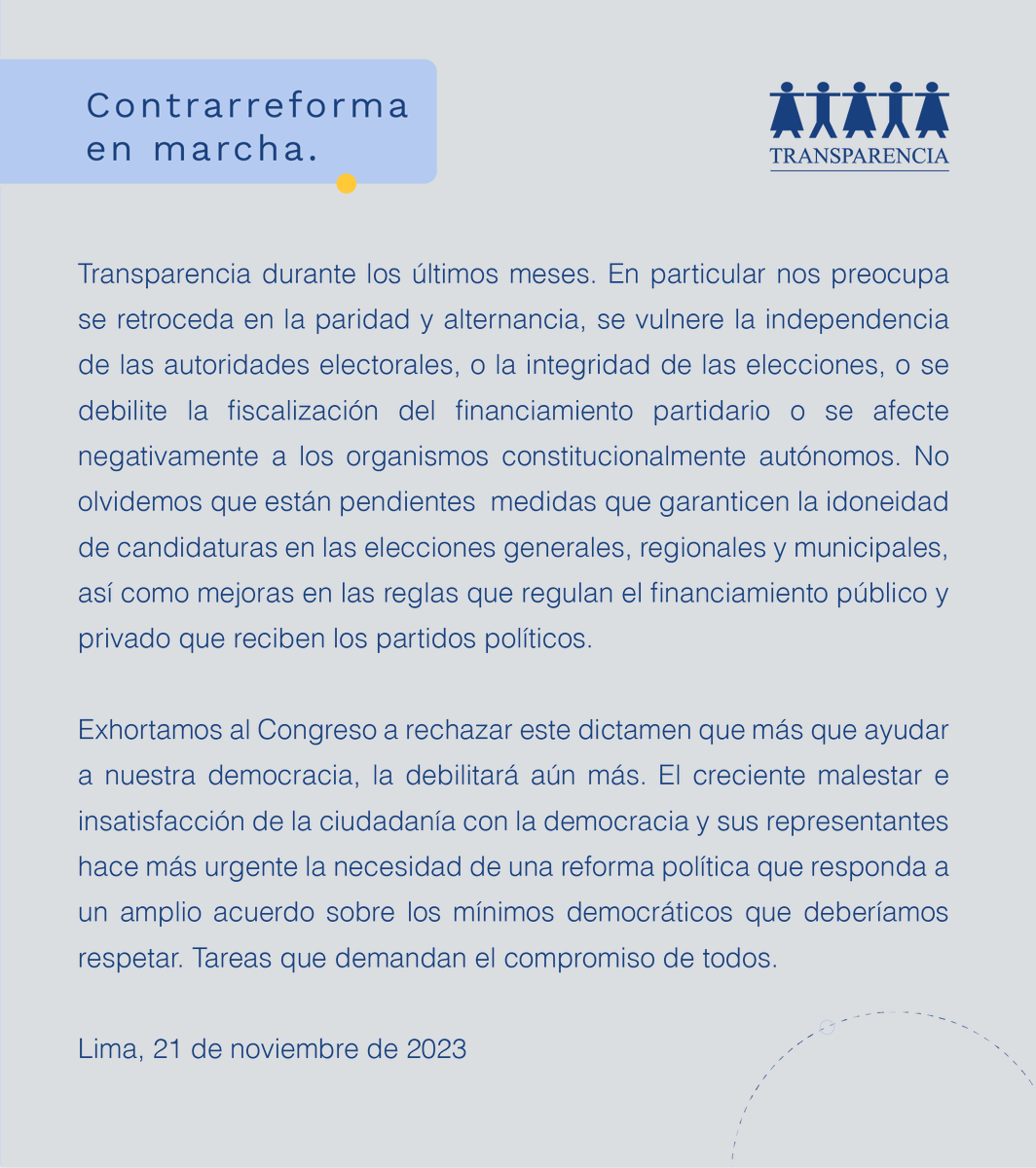 Transparencia Perú tweet media