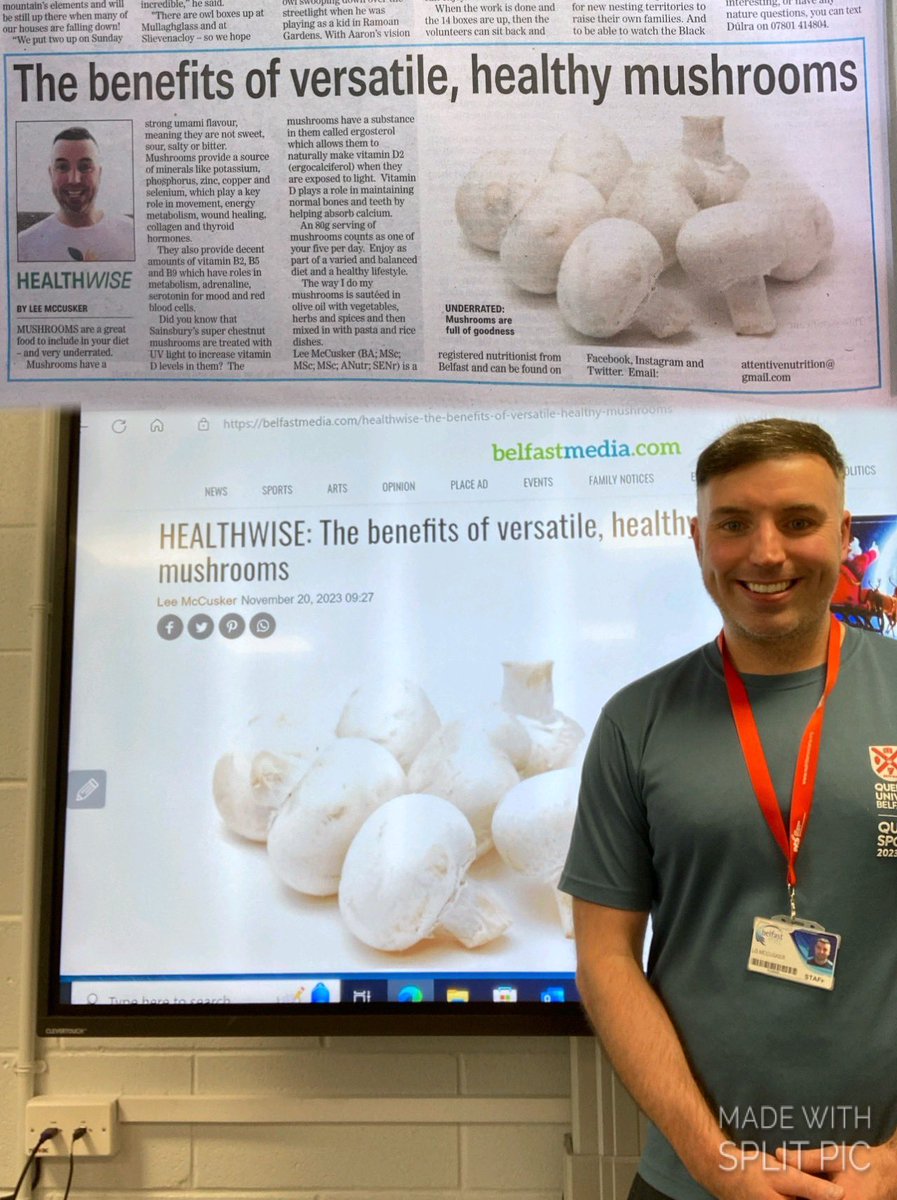 Check out my nutrition column on the wonderful benefits of mushrooms 🍄 ⭐️